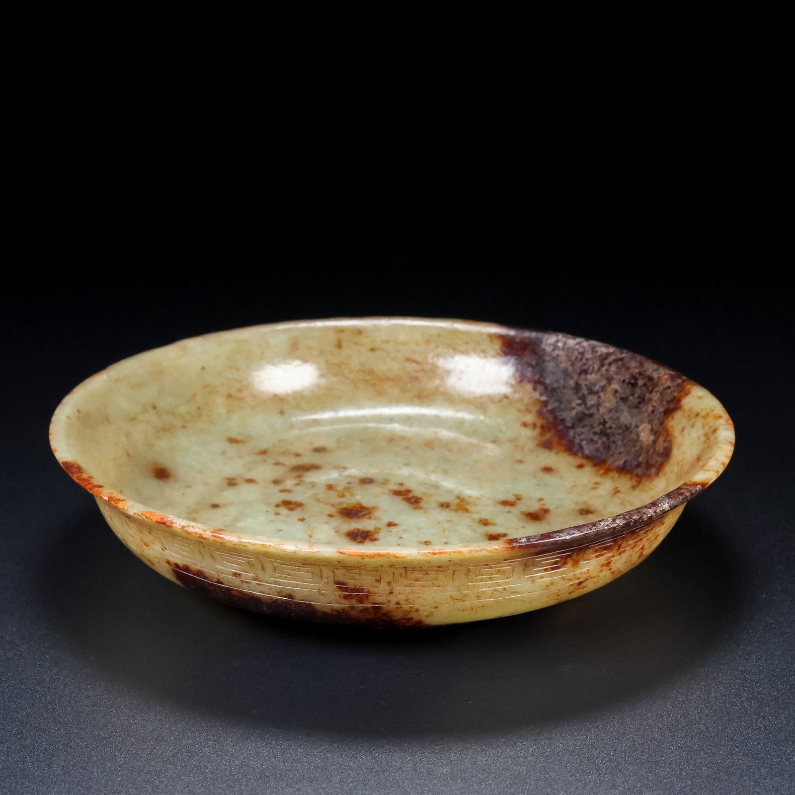 An Exquisite White Jade Plate - 5