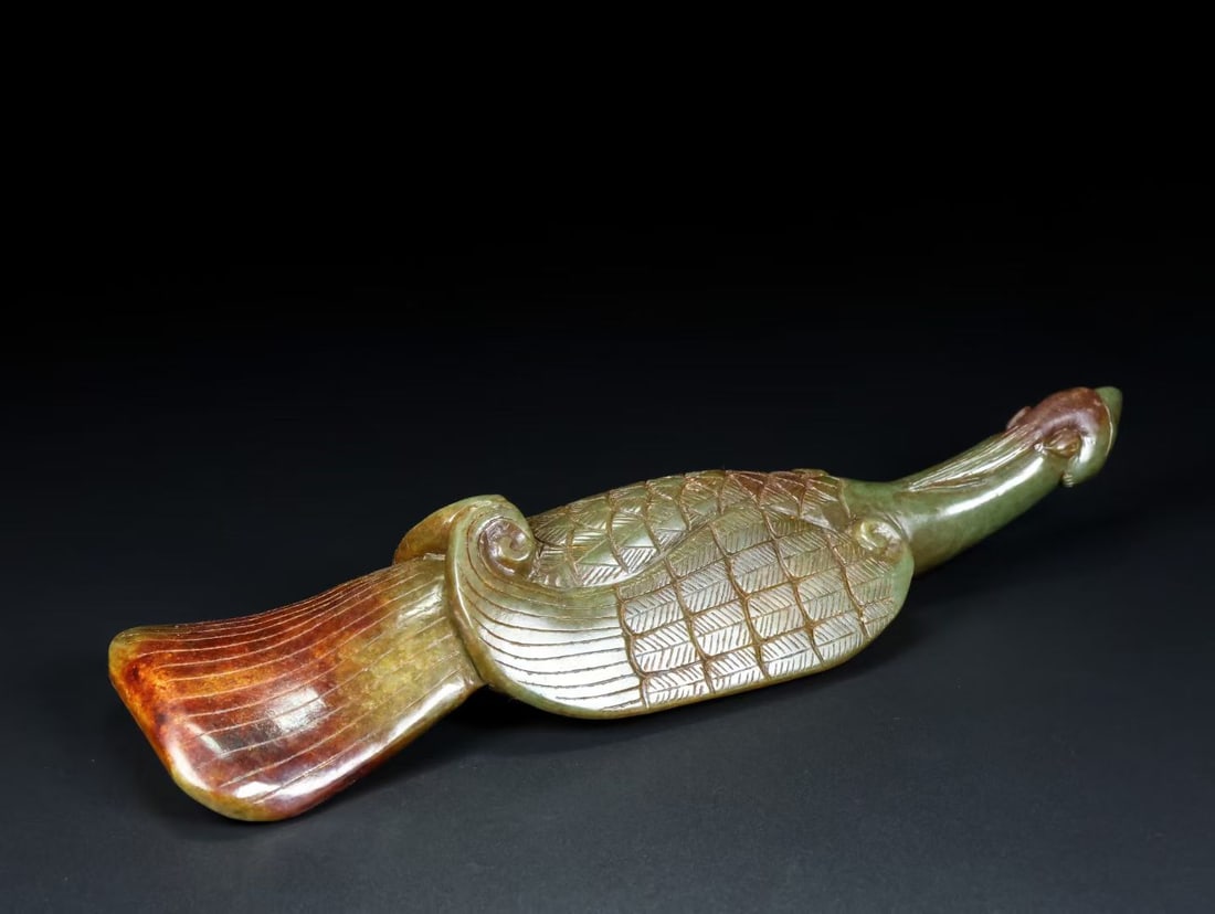 An Exquisite White Jade Bird Ornament - 4