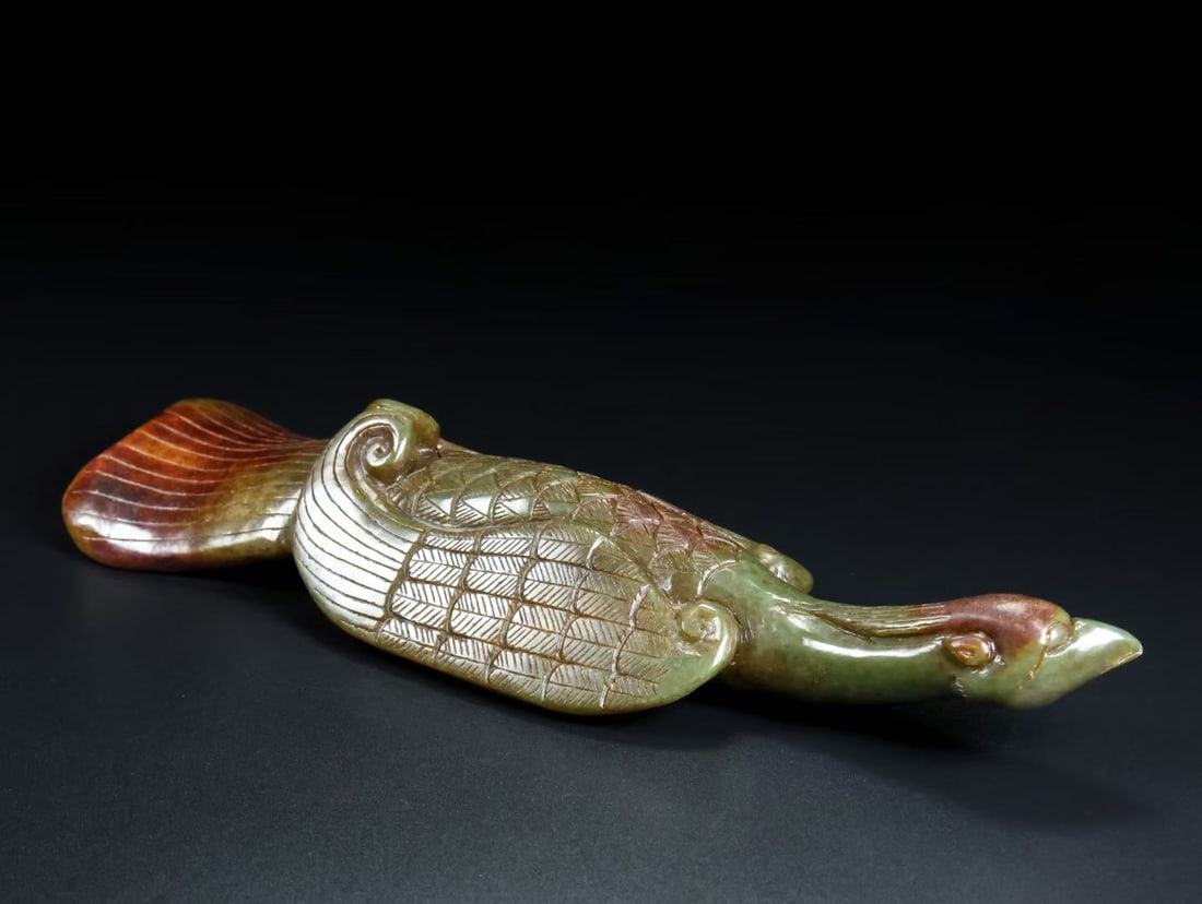 An Exquisite White Jade Bird Ornament - 5