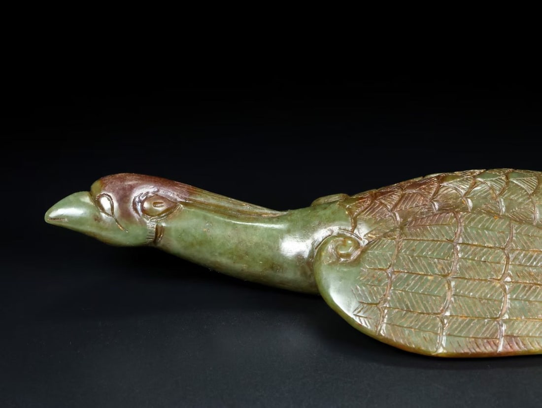 An Exquisite White Jade Bird Ornament - 6