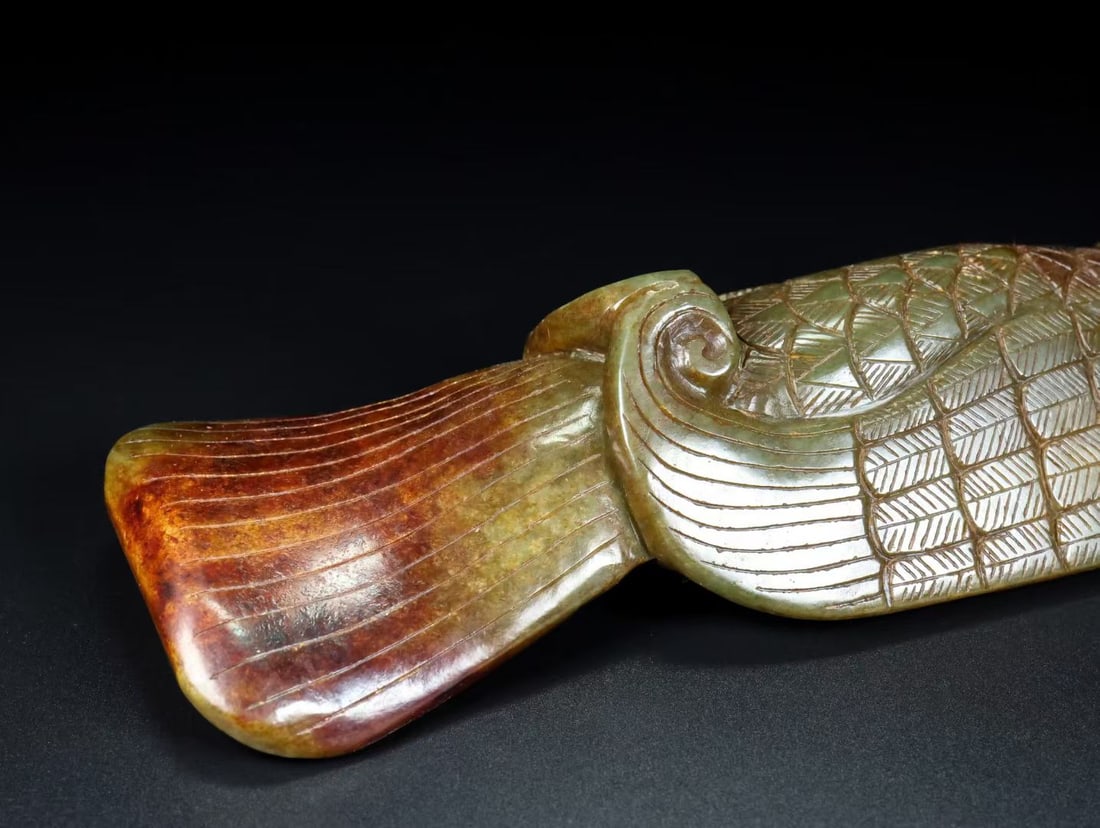 An Exquisite White Jade Bird Ornament - 8