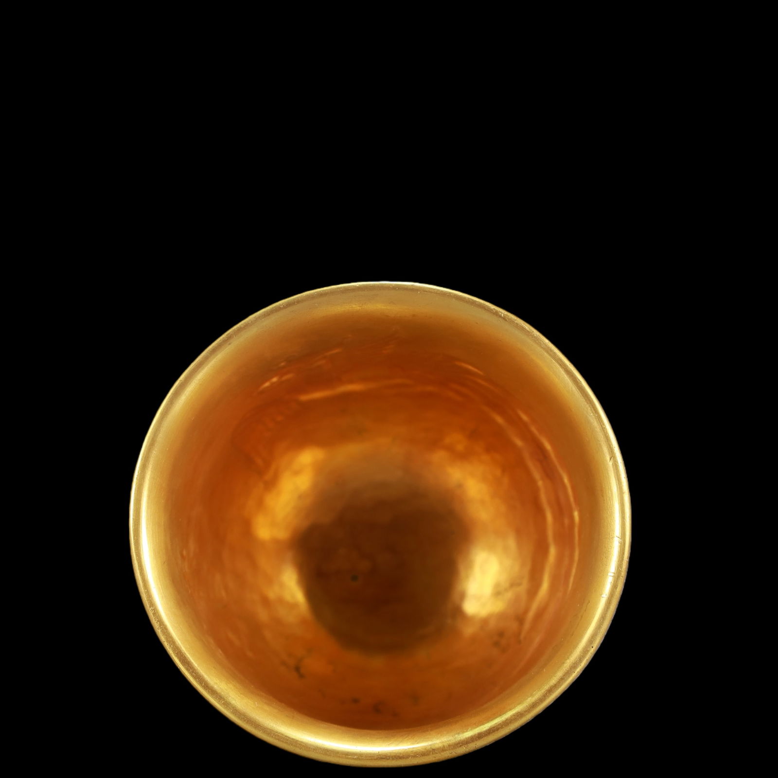 A Exquisite Gilt Bronze Phoenix Pattern with poem Cup - 5