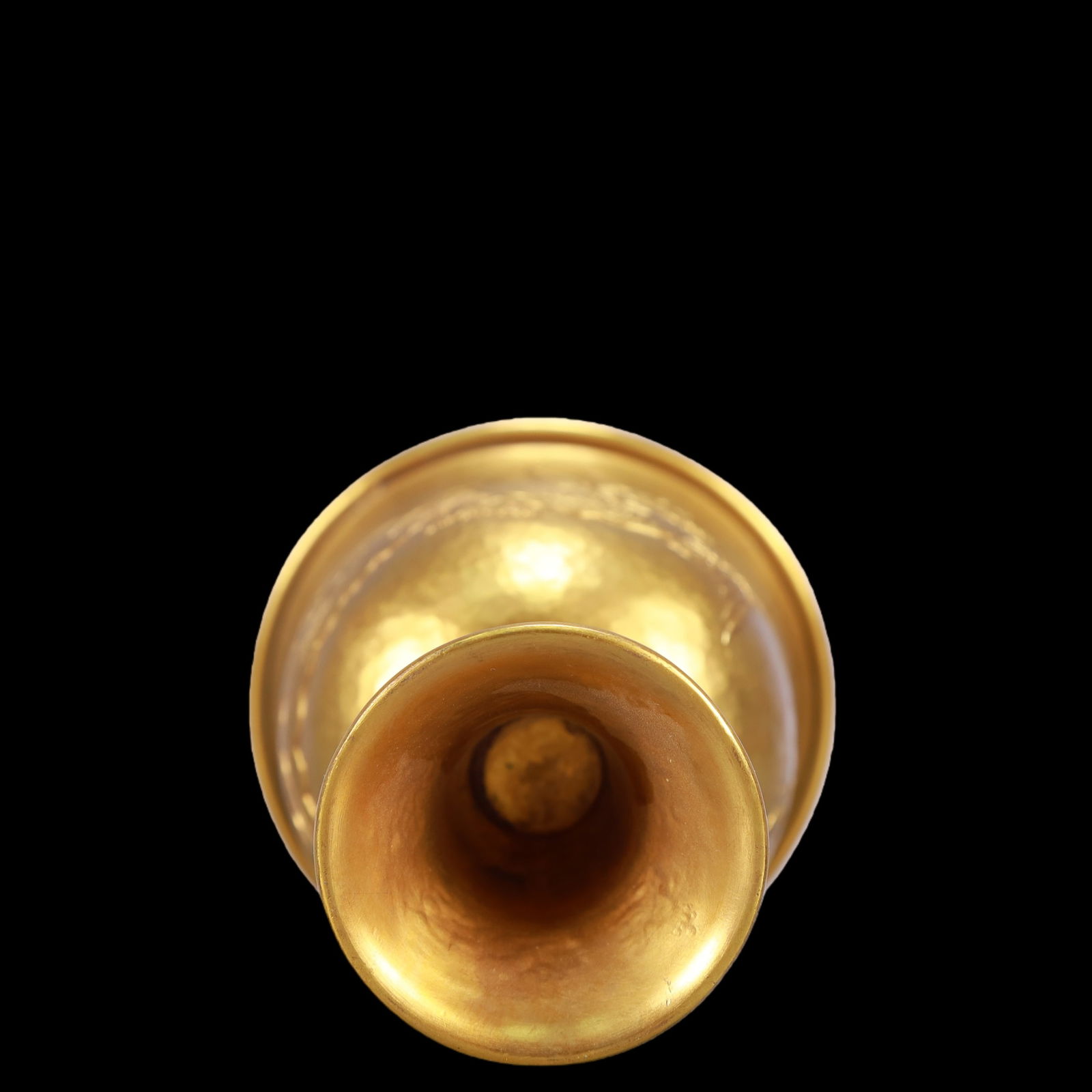 A Exquisite Gilt Bronze Phoenix Pattern with poem Cup - 6