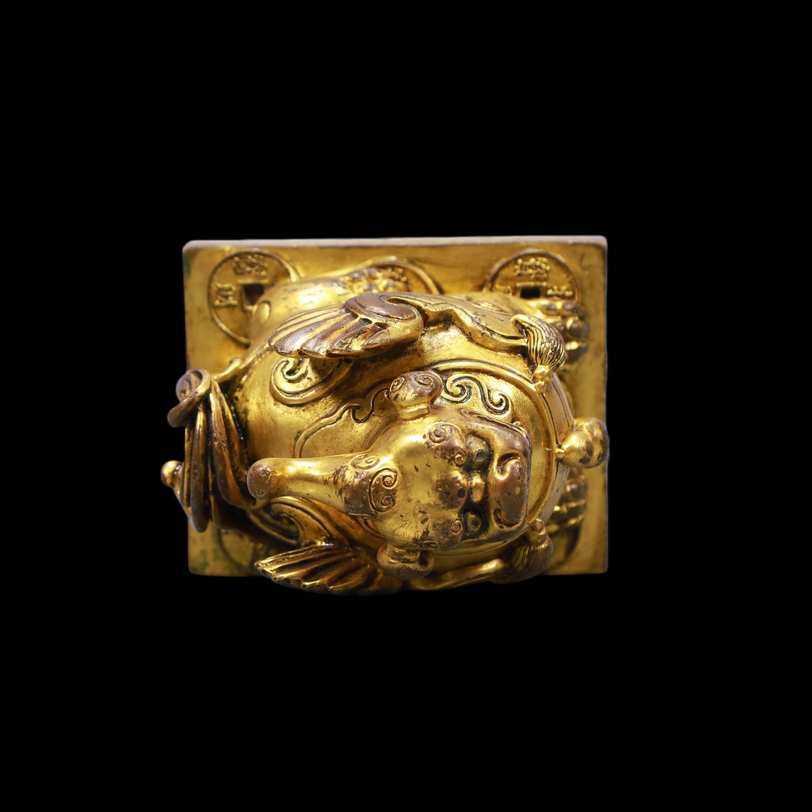 A Exquisite Gilt Bronze Auspicious Beast - 5