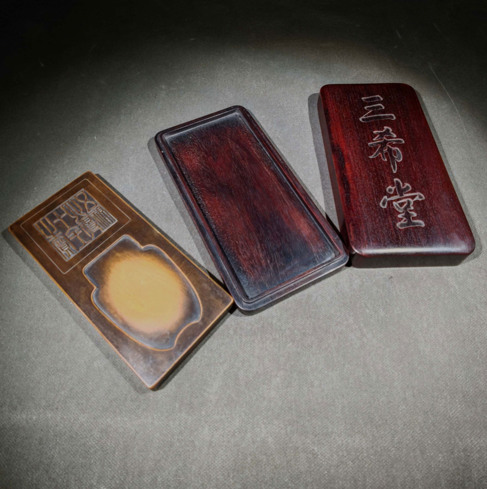 An Exquisite with poem Inkstone - 8