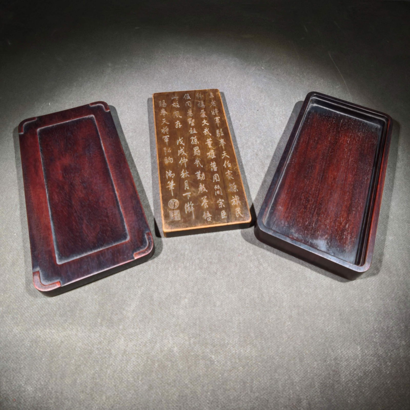 An Exquisite with poem Inkstone - 9