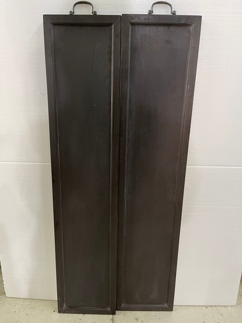 An Exquisite White Jade with poem Hanging Panel - 7