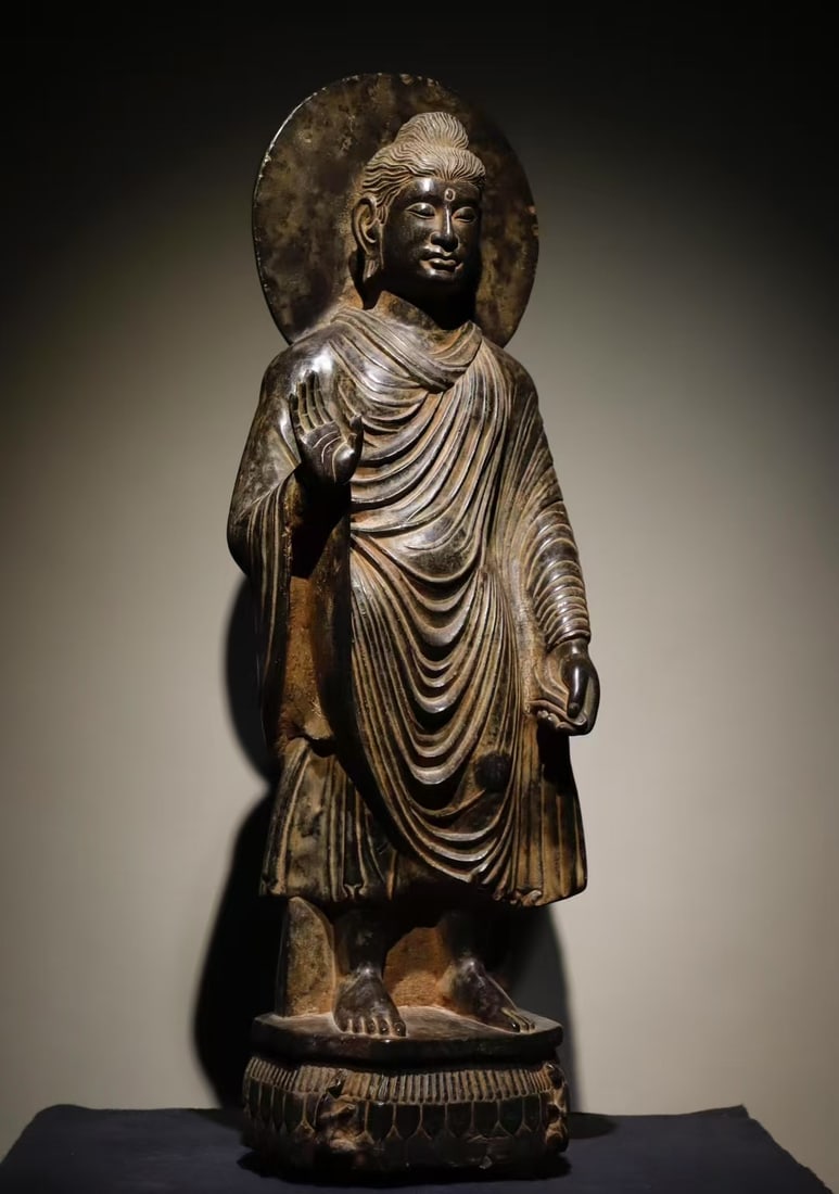 A Exquisite Limestone Grandhara Ornament - 2