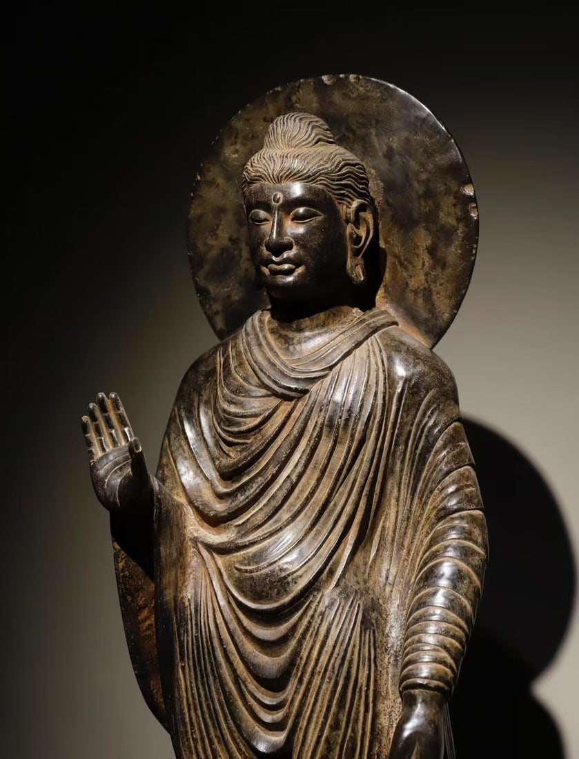 A Exquisite Limestone Grandhara Ornament - 5