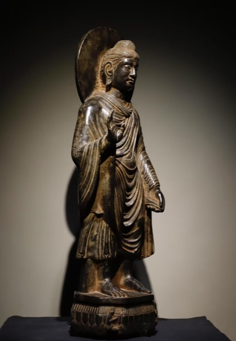 A Exquisite Limestone Grandhara Ornament - 7