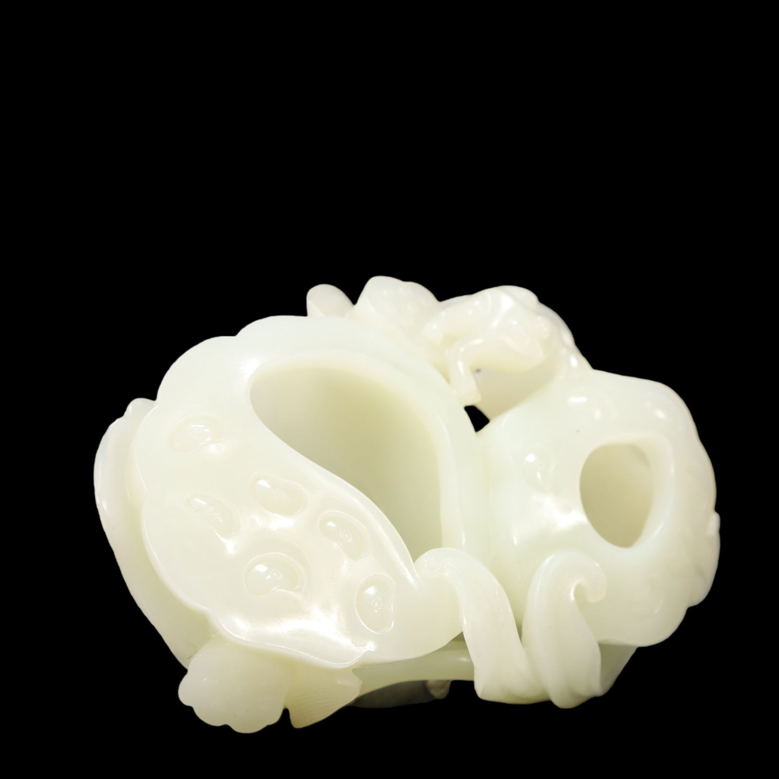 A Exquisite White Jade Water Pot - 4