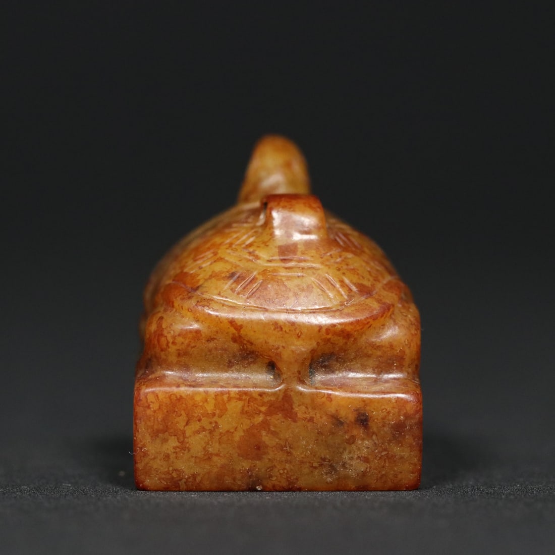 An Exquisite White Jade Turtle Seal - 5
