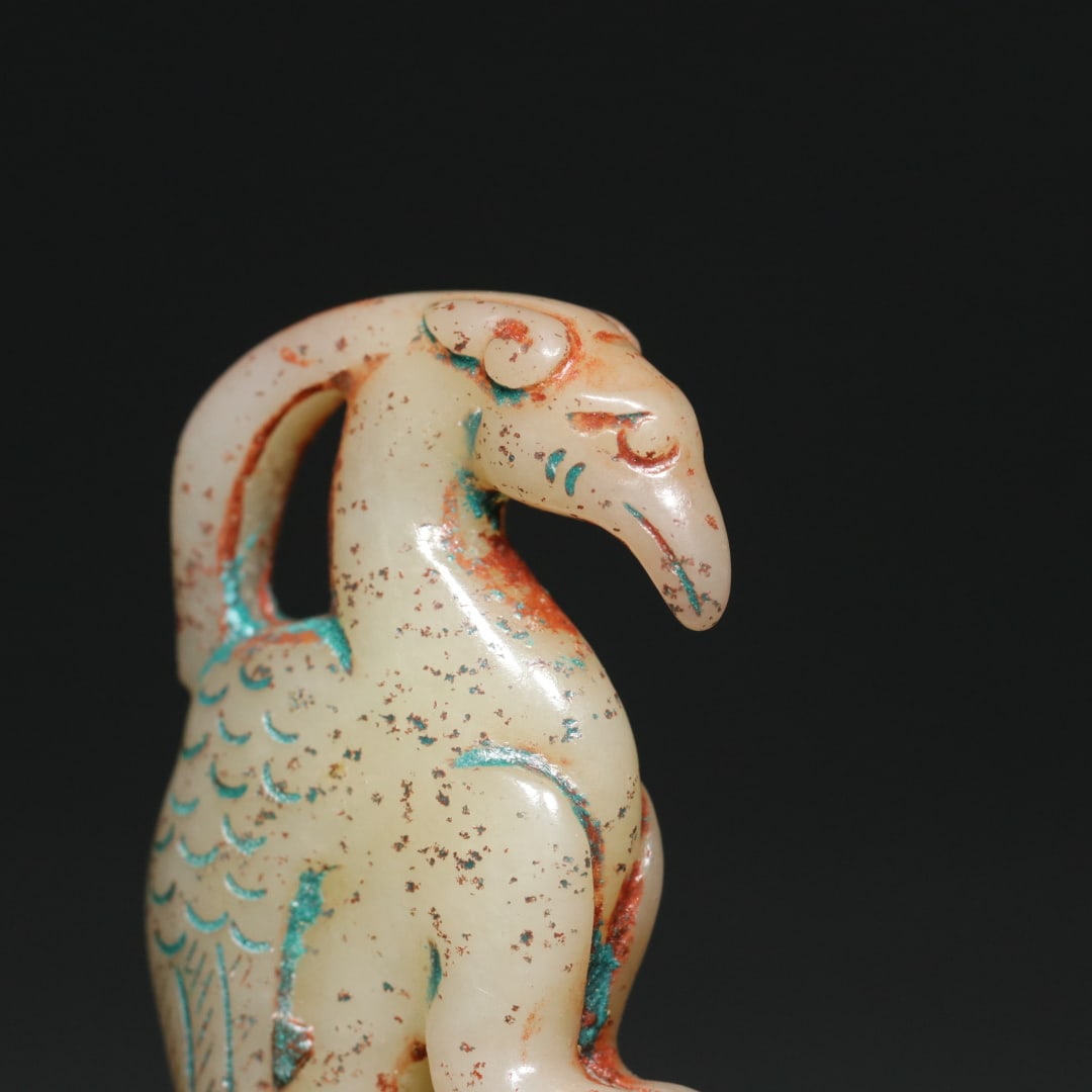 An Exquisite White Jade Phoenix Pendant - 5