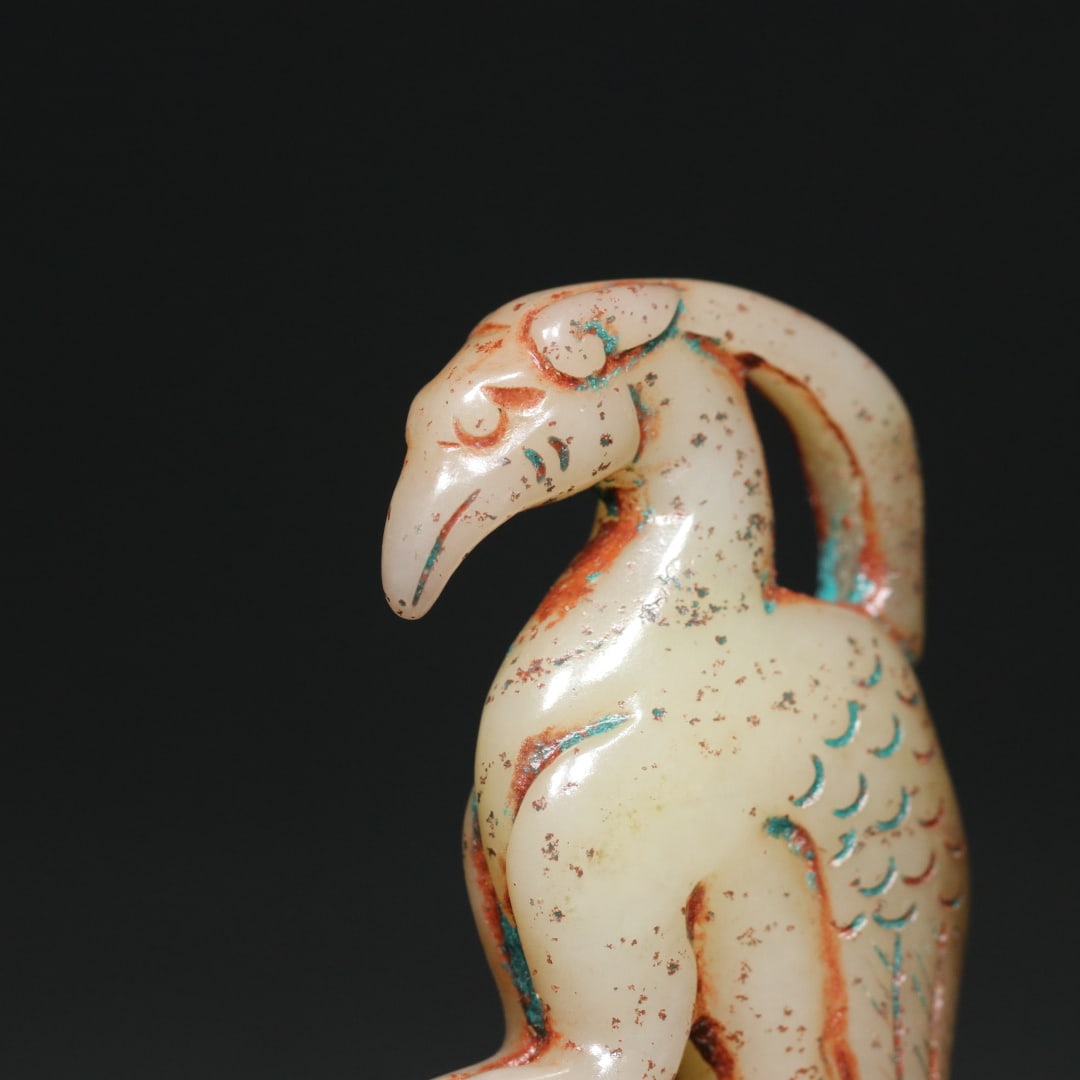 An Exquisite White Jade Phoenix Pendant - 7