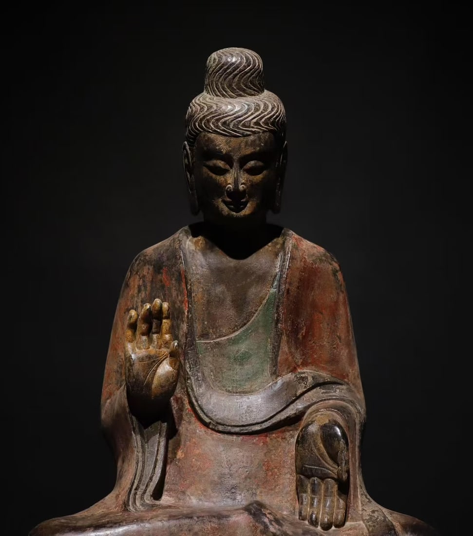 A Exquisite Limestone Buddha statue Ornament - 4
