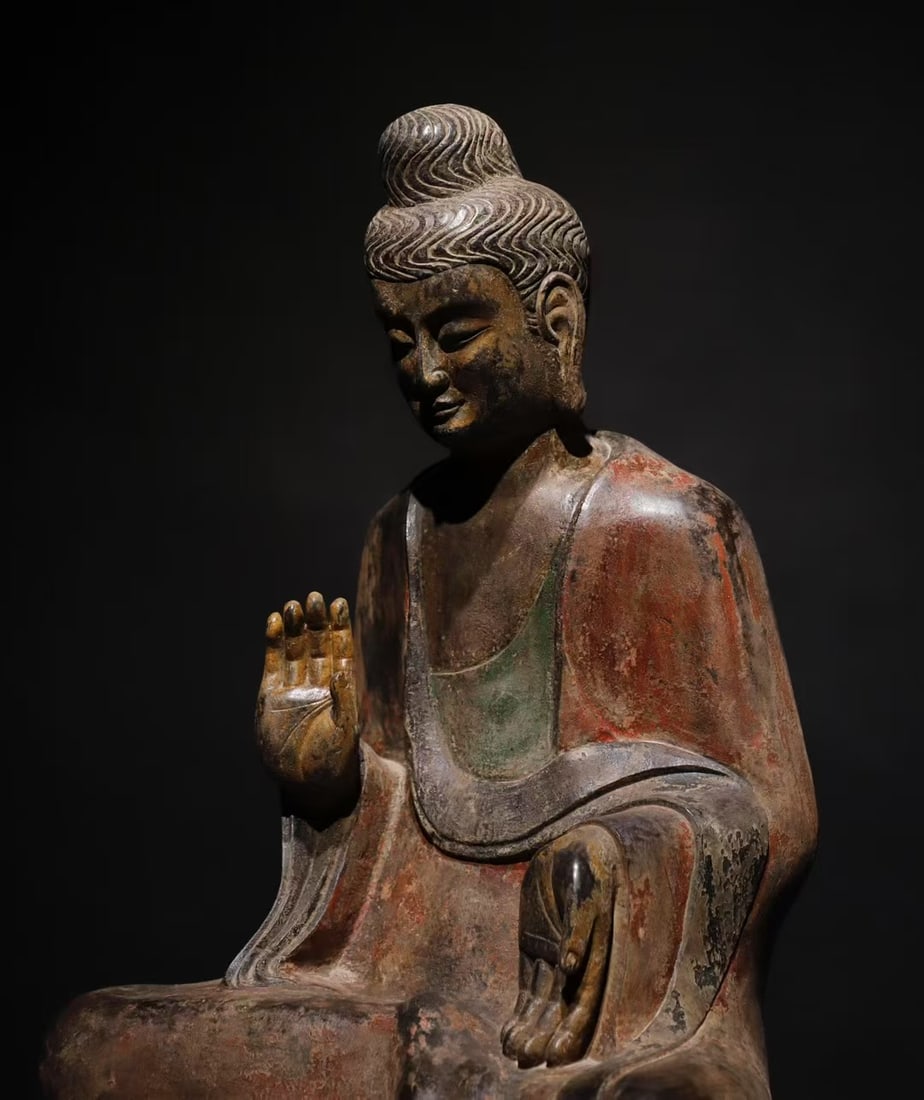 A Exquisite Limestone Buddha statue Ornament - 5