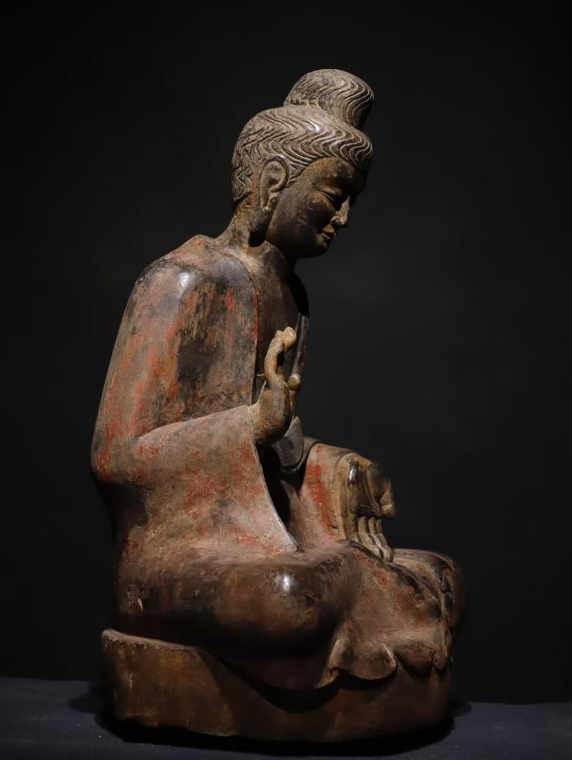 A Exquisite Limestone Buddha statue Ornament - 7