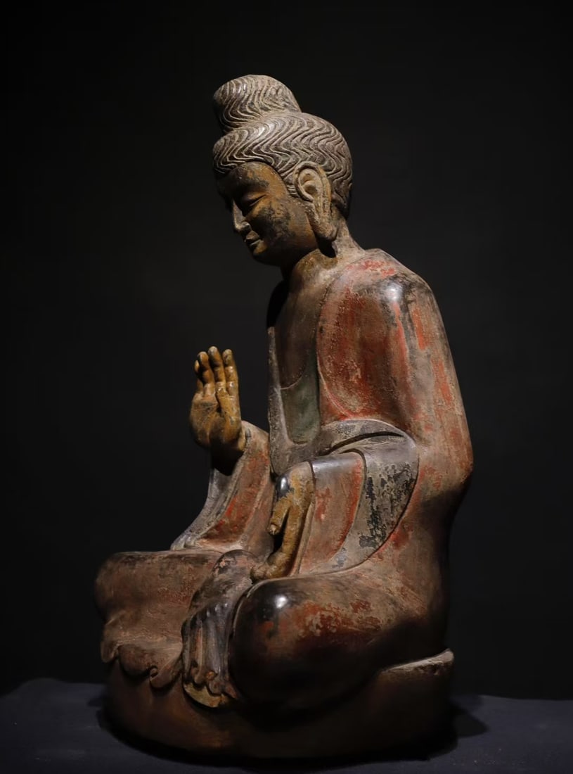 A Exquisite Limestone Buddha statue Ornament - 8