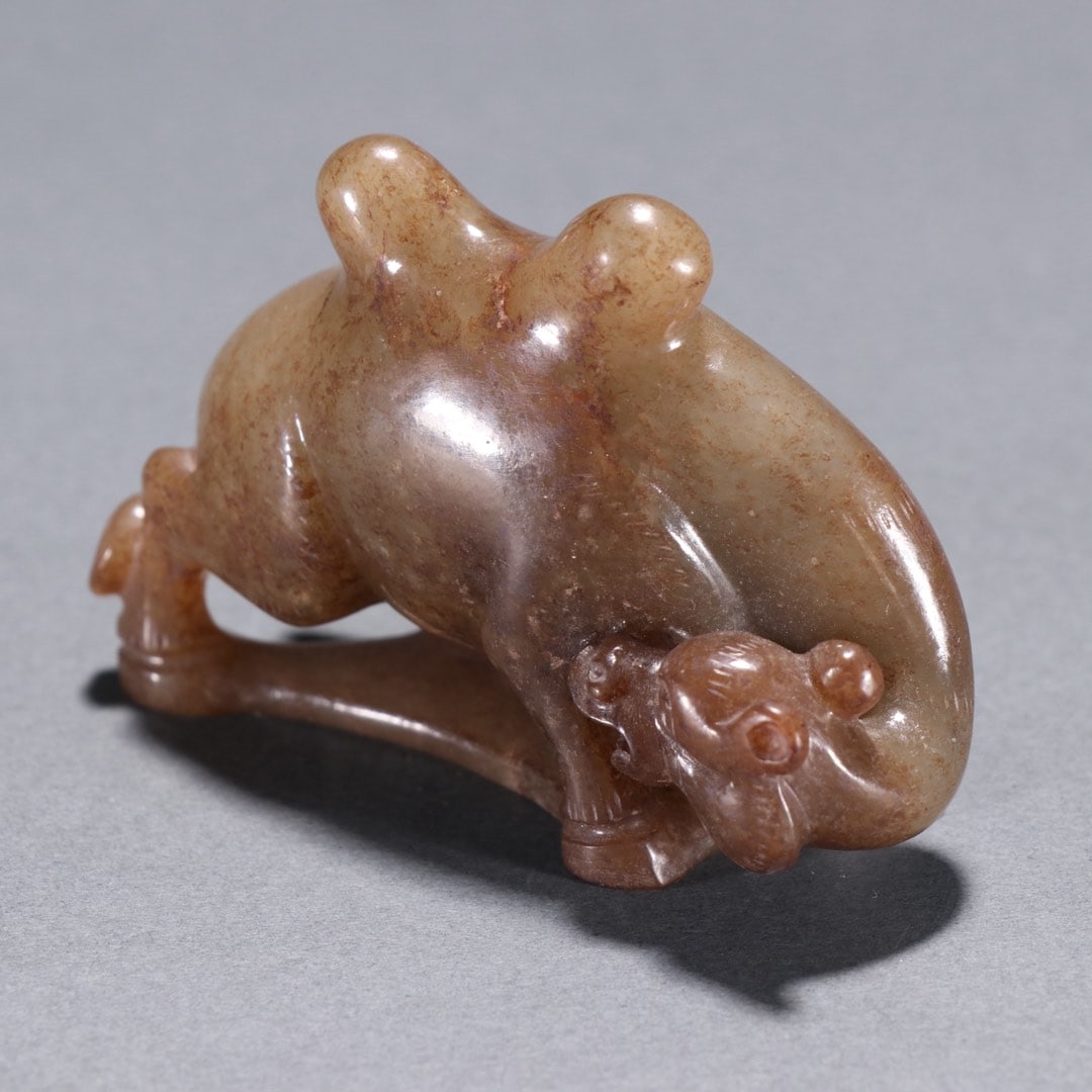 An Exquisite White Jade Camel Ornament - 4
