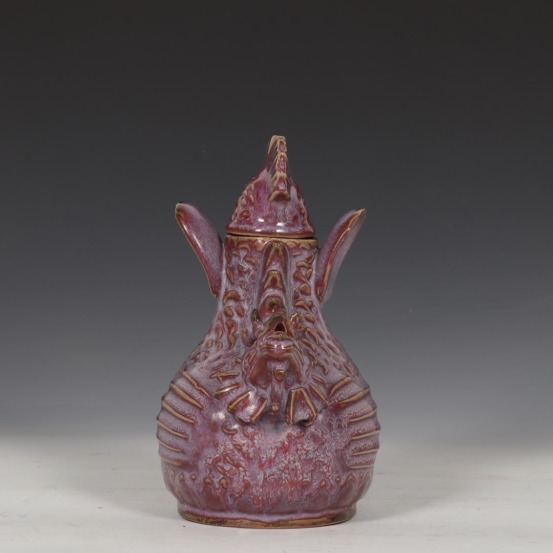 An Exquisite Jun yao Purple Glazed Ewer - 5