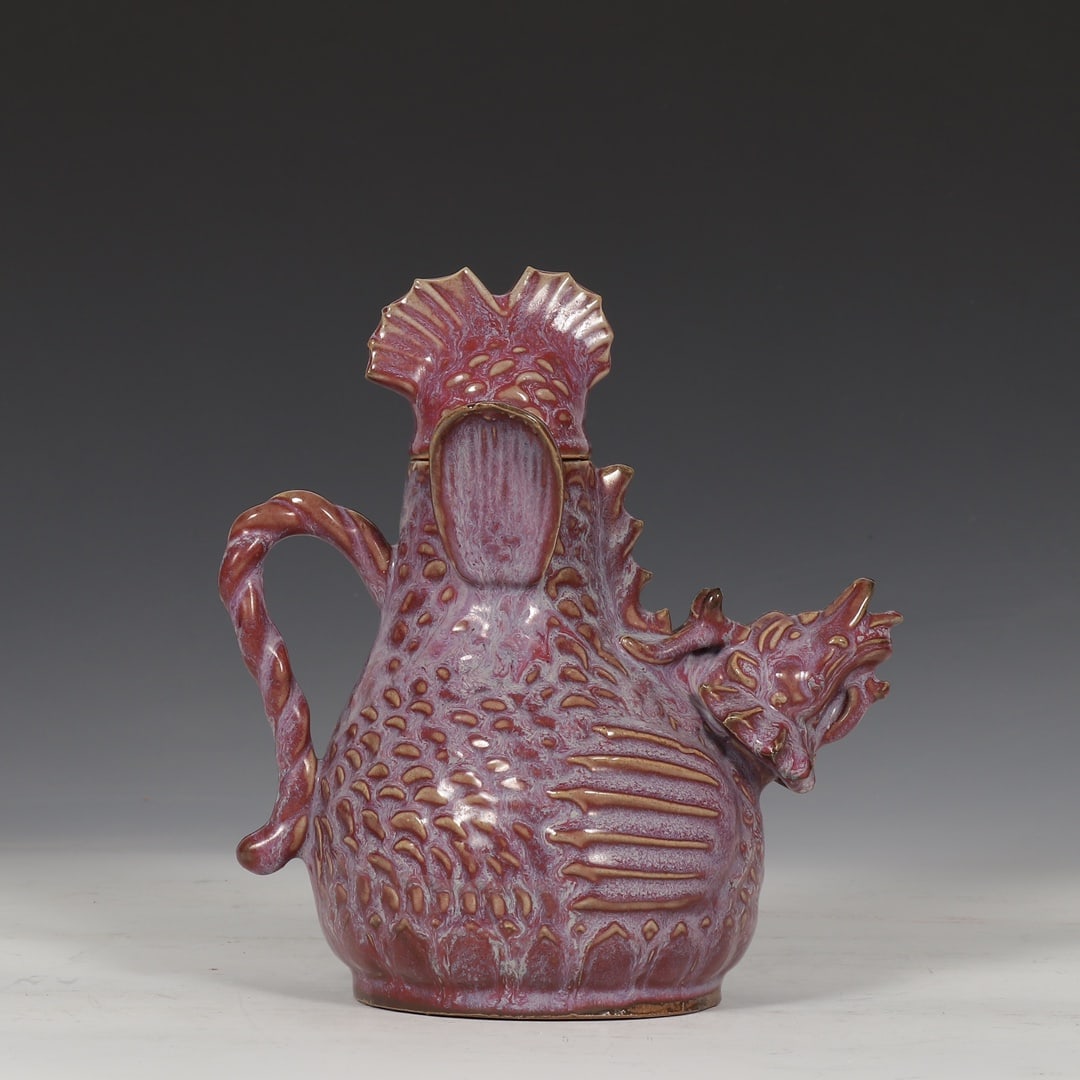 An Exquisite Jun yao Purple Glazed Ewer - 6