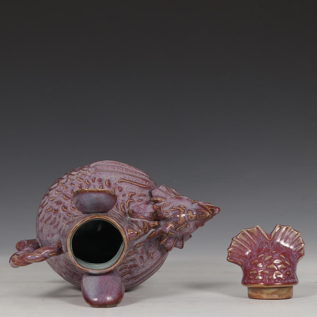 An Exquisite Jun yao Purple Glazed Ewer - 8