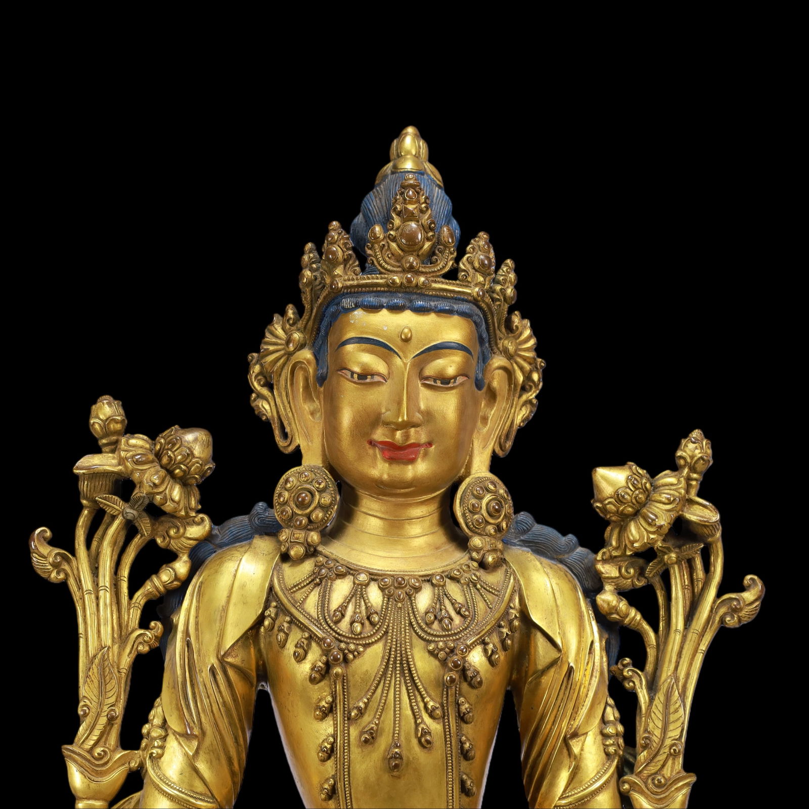 A Exquisite Gilt Bronze Buddha statue - 2