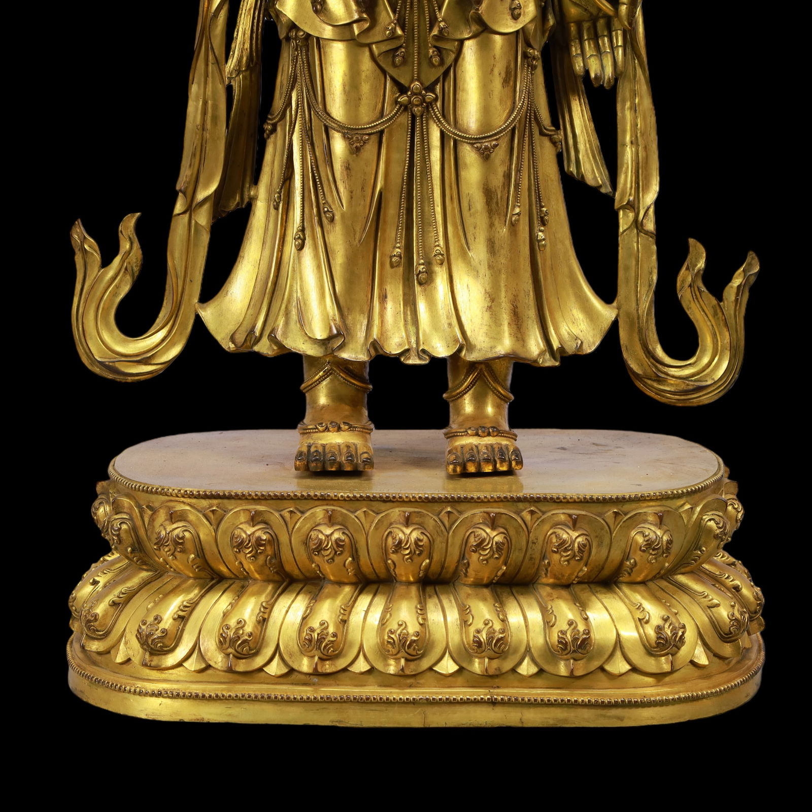 A Exquisite Gilt Bronze Buddha statue - 4