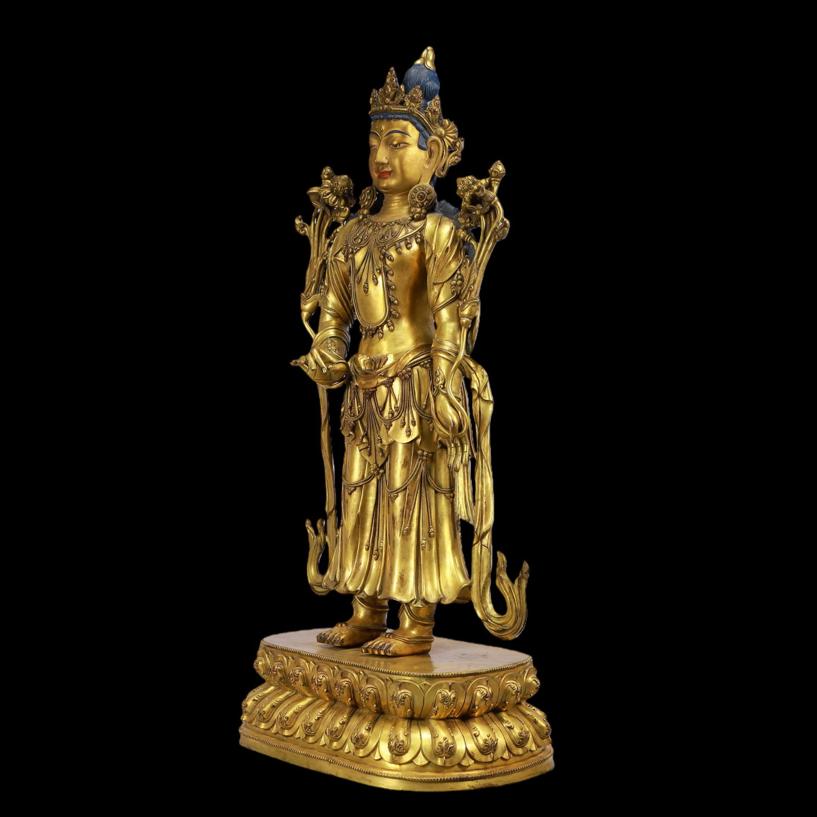 A Exquisite Gilt Bronze Buddha statue - 6