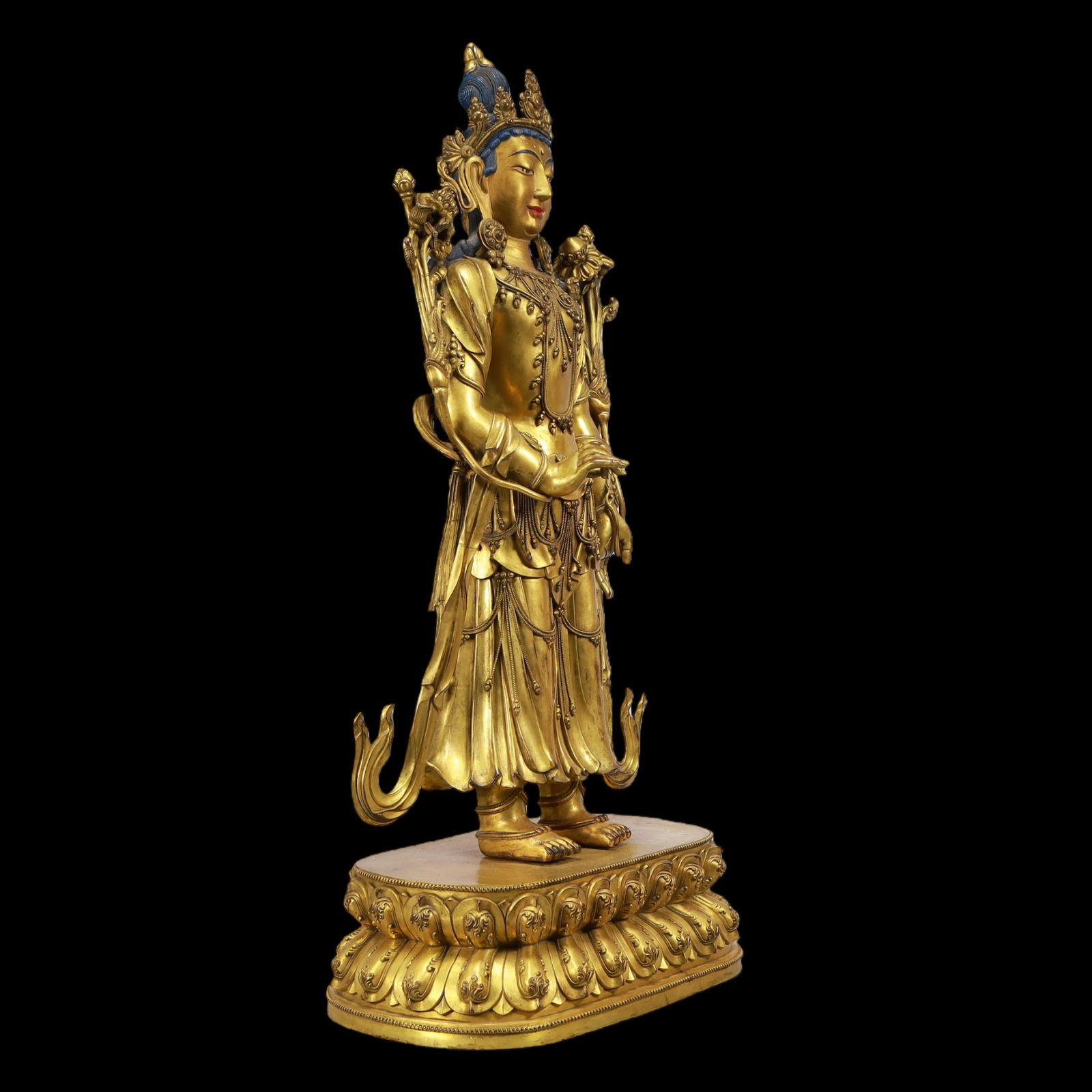 A Exquisite Gilt Bronze Buddha statue - 9