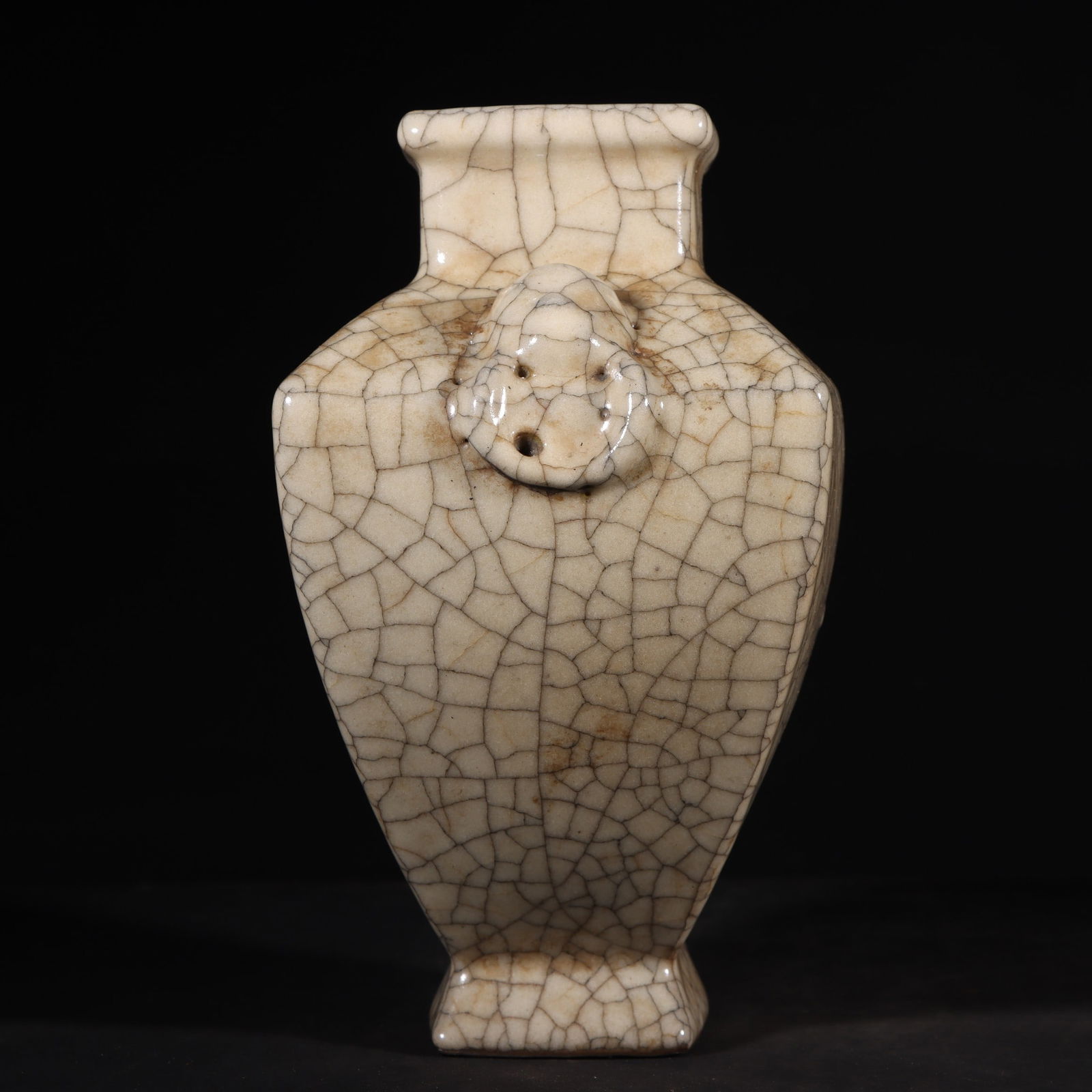 An Exquisite Ge yao Double-Ears Vase - 5
