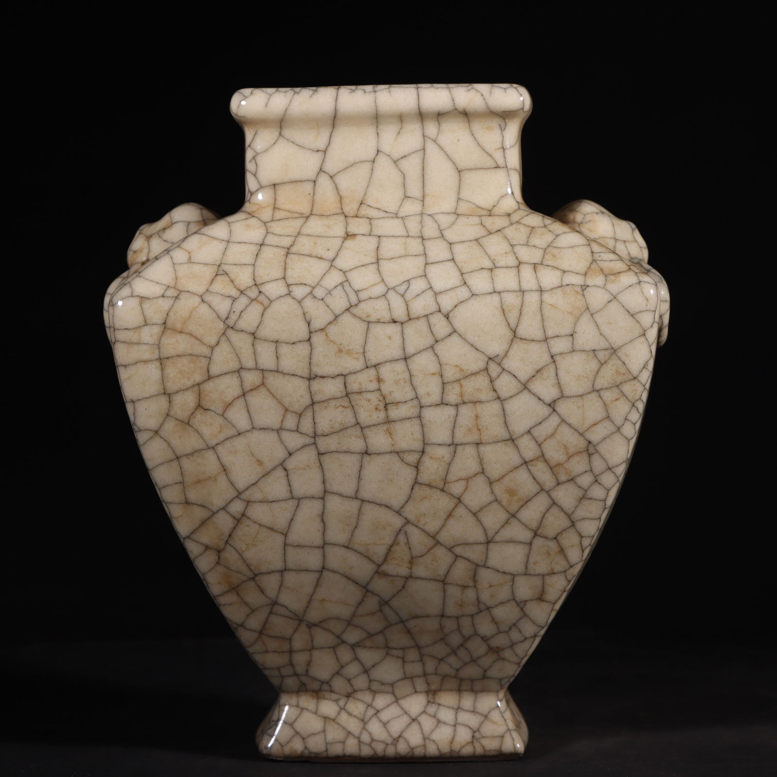 An Exquisite Ge yao Double-Ears Vase - 6