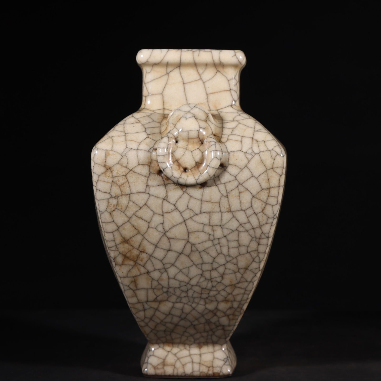 An Exquisite Ge yao Double-Ears Vase - 7