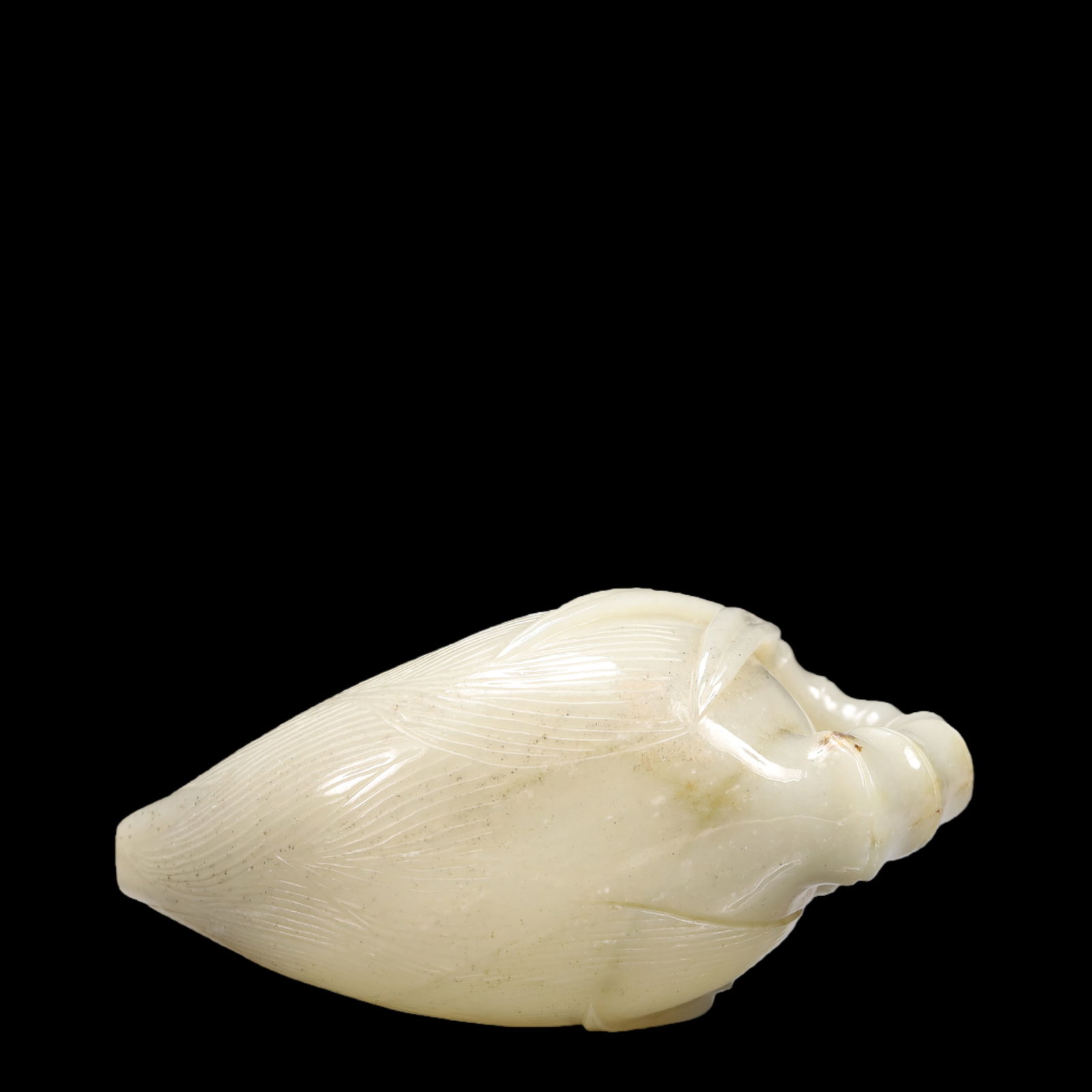 An Exquisite Green Jade Bamboo Pattern Teapot - 7