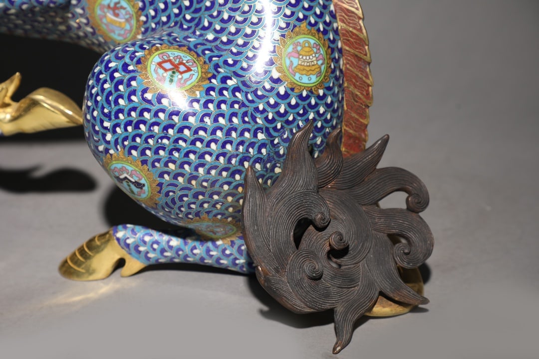 An Exquisite Cloisonne Kylin Ornament - 6