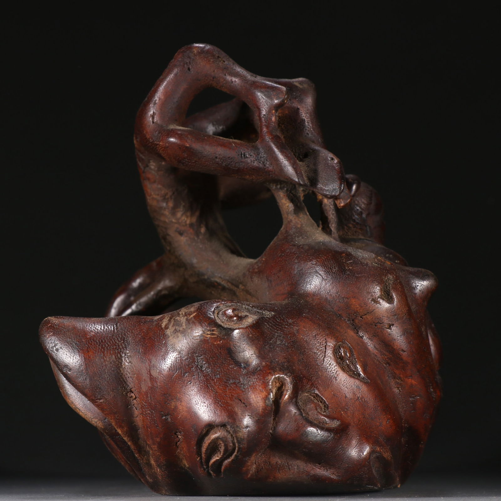 An Exquisite Eaglewood Figure Pattern Brush Washer - 6