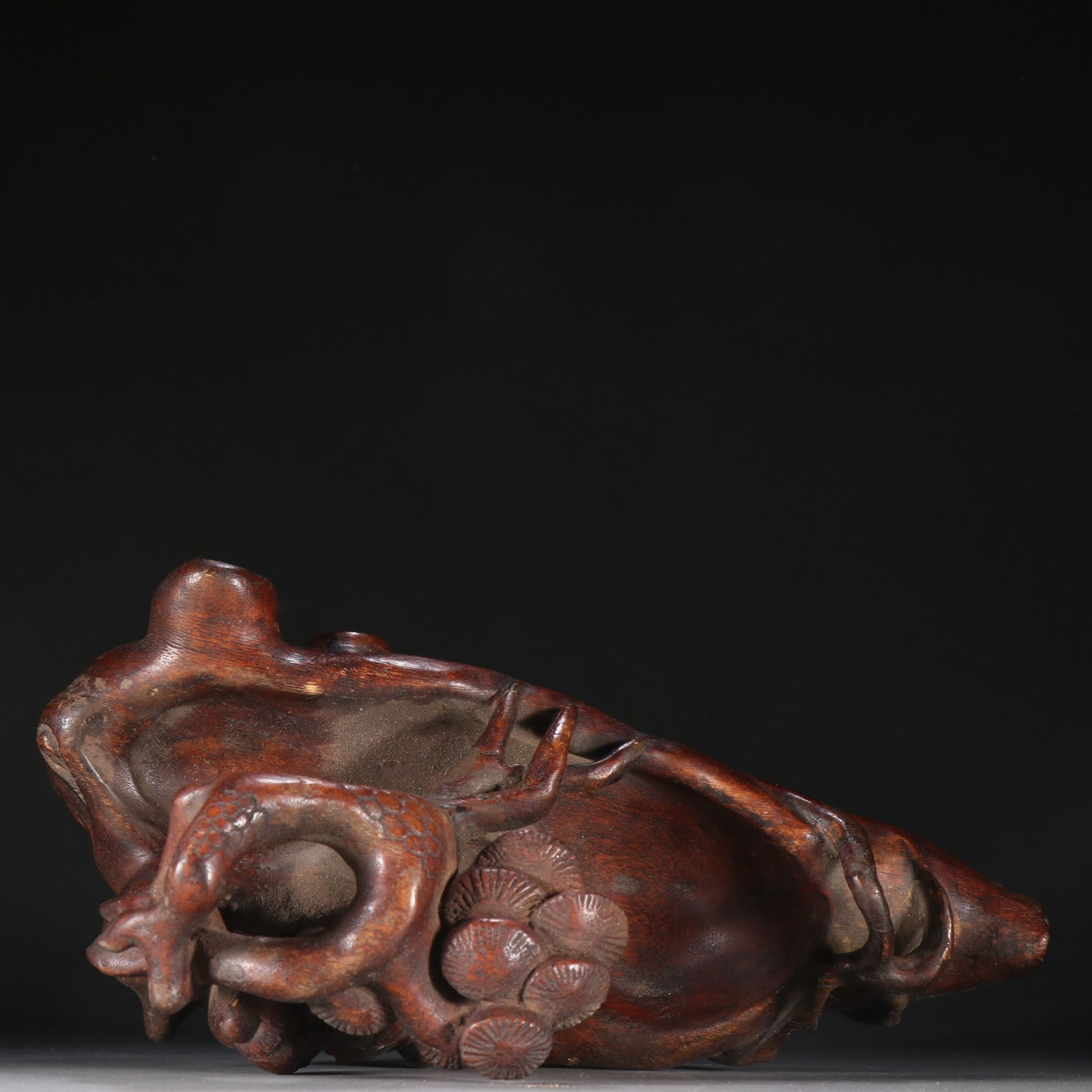 An Exquisite Eaglewood Figure Pattern Brush Washer - 8