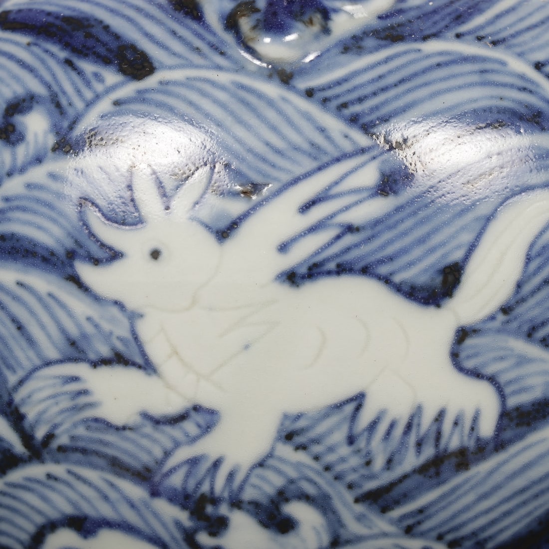 An Exquisite Blue and White Seawater Pattern Jar - 6