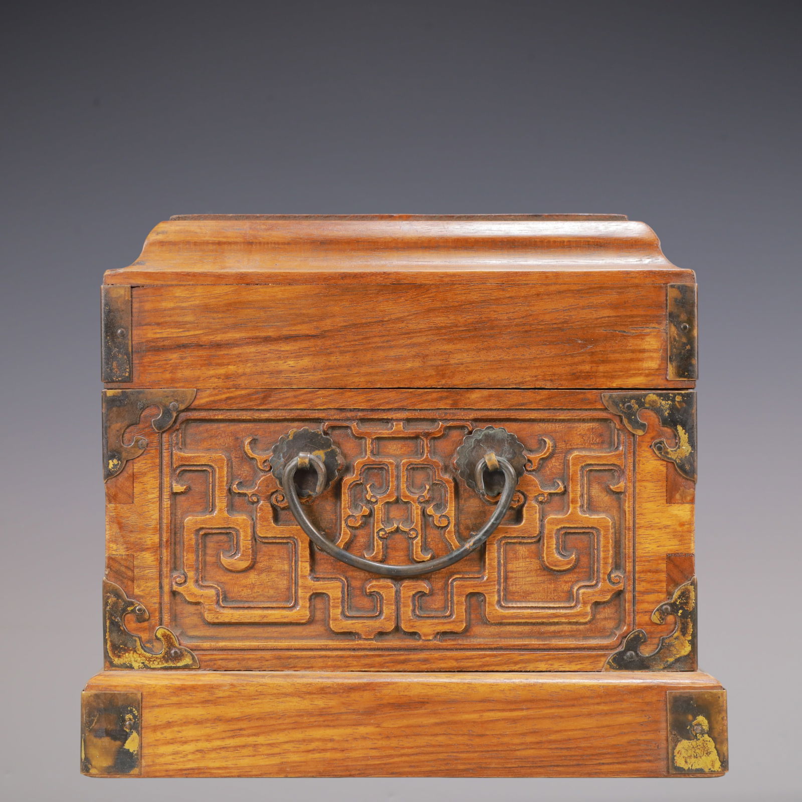 A Exquisite Boxwood Dragon Pattern Box - 3