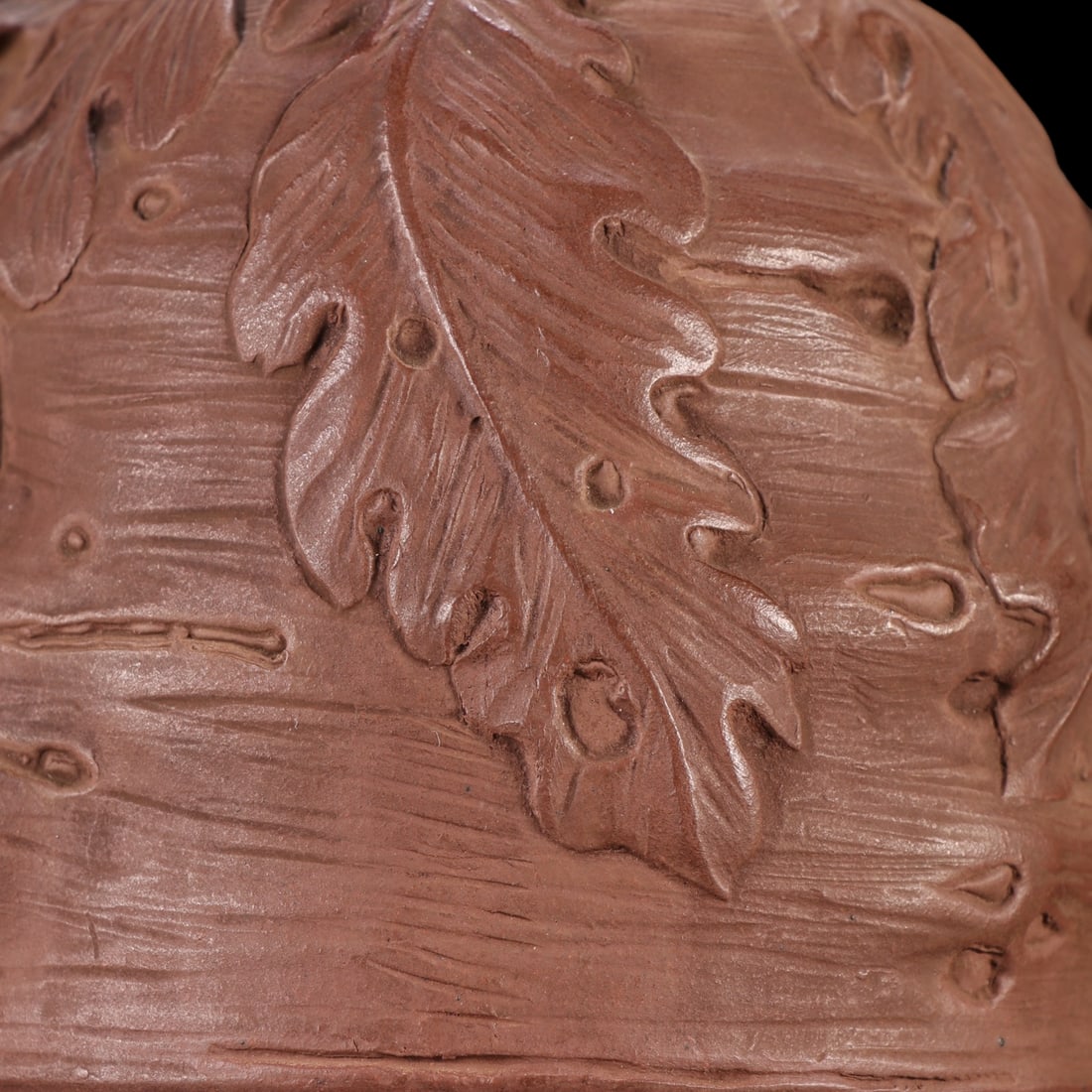 An Exquisite Purple Sands Banana Leaf Pattern Teapot - 6