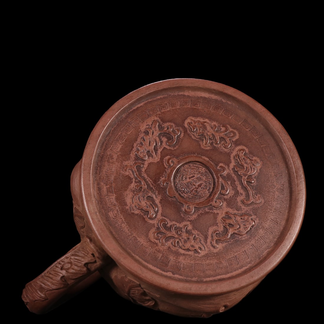 An Exquisite Purple Sands Banana Leaf Pattern Teapot - 9