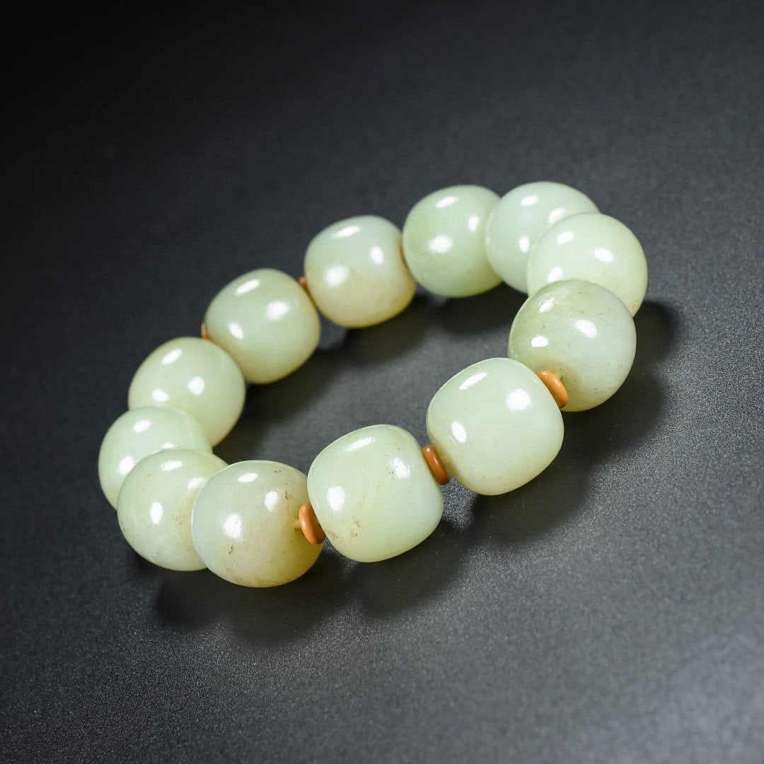 An Exquisite White Jade Bracelets - 5