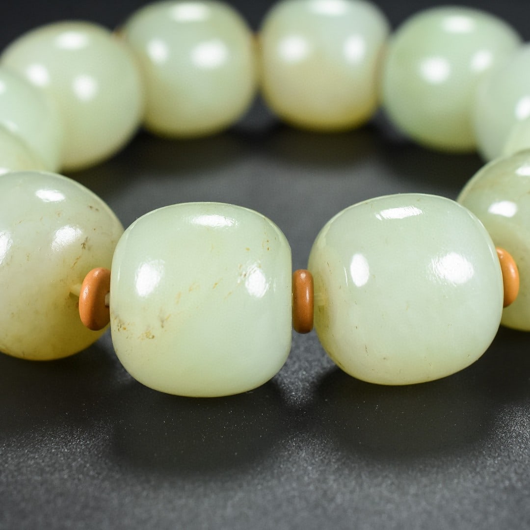 An Exquisite White Jade Bracelets - 7