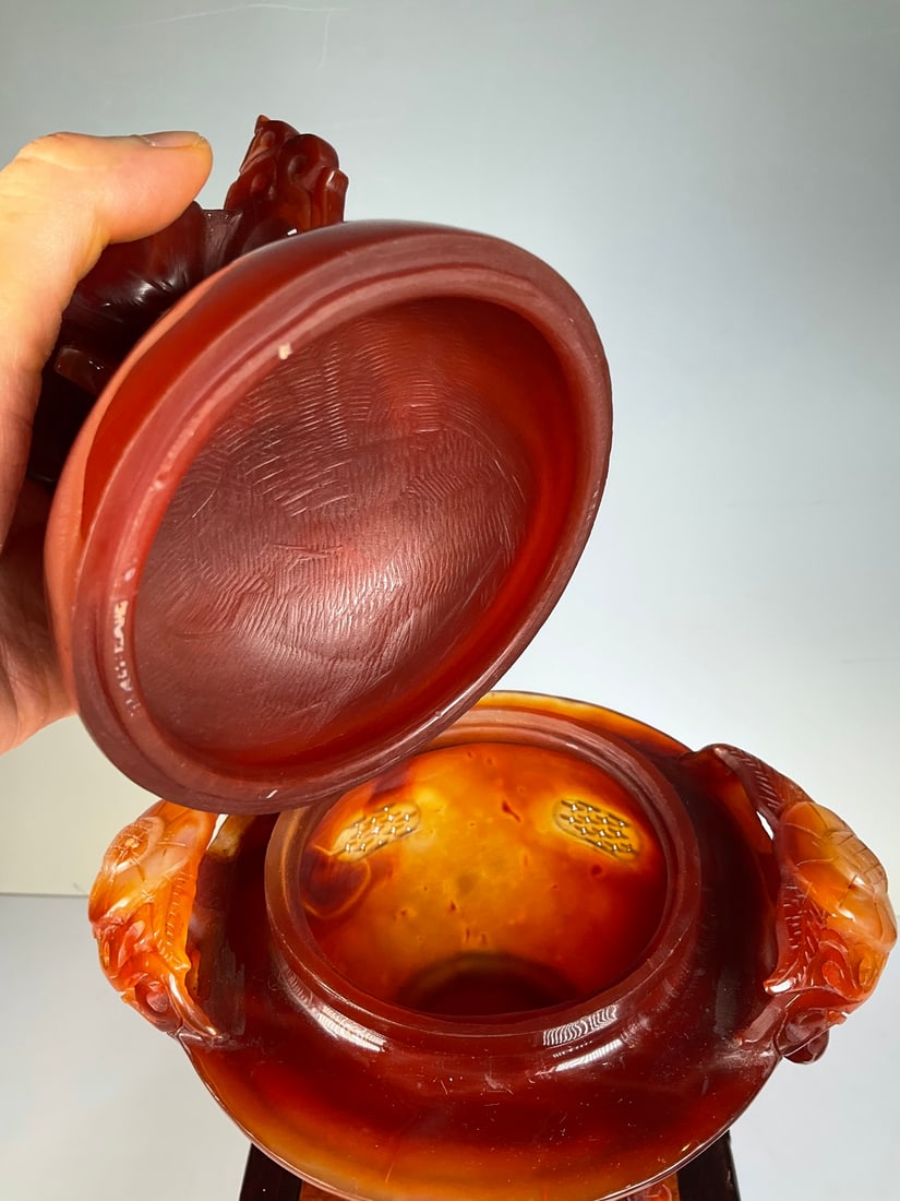 An Exquisite Agate Censer - 5