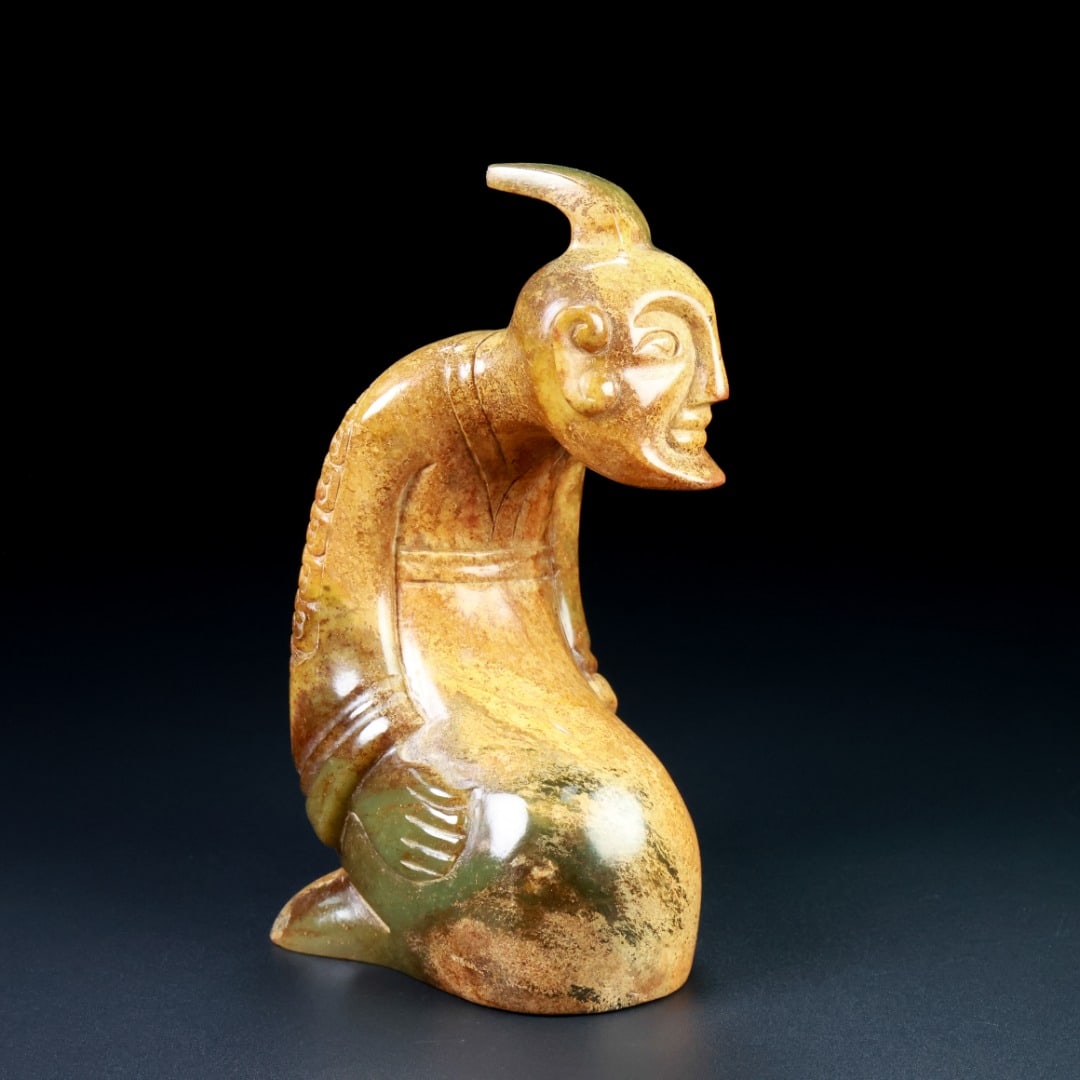 An Exquisite White Jade Figure Ornament - 8