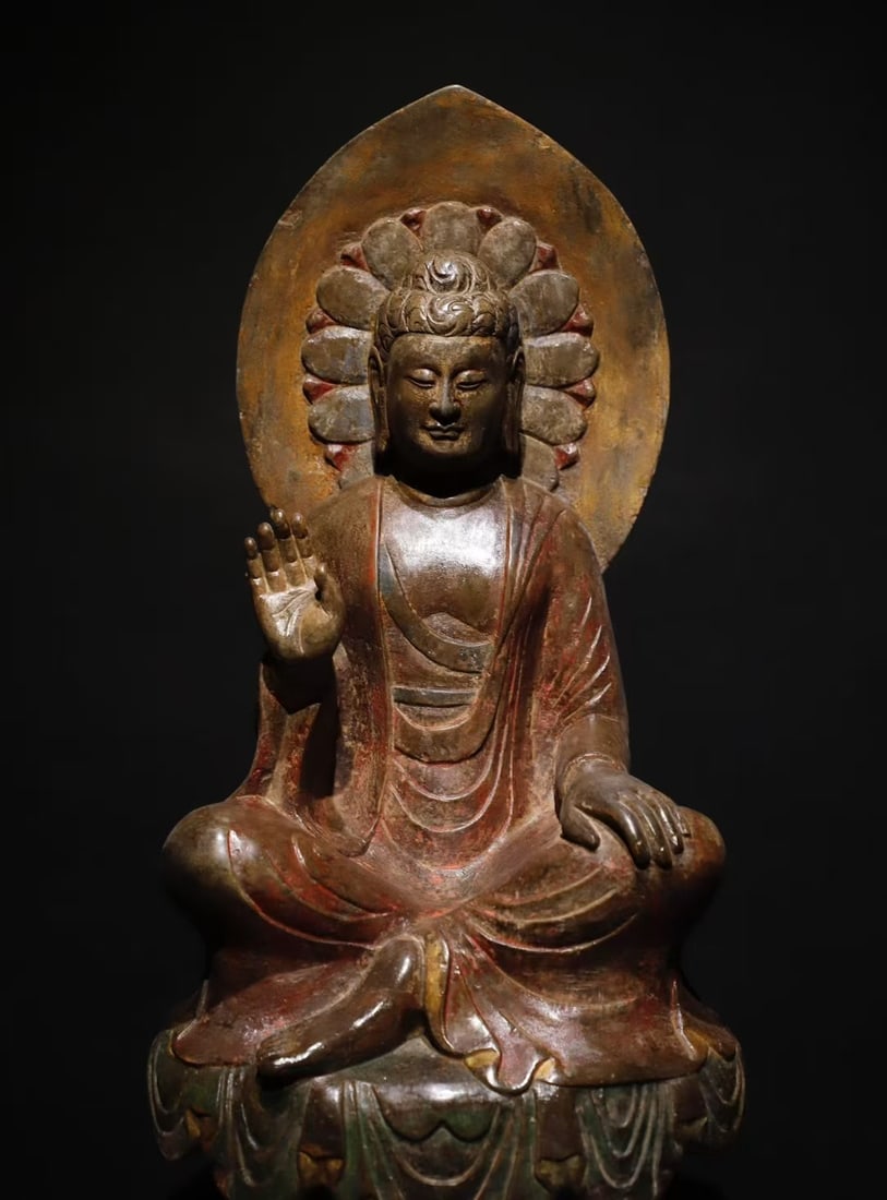 A Exquisite Limestone Buddha statue Ornament - 4