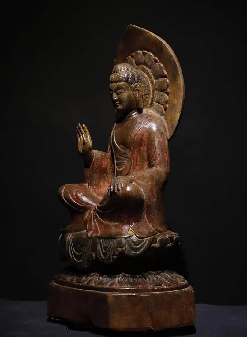 A Exquisite Limestone Buddha statue Ornament - 8