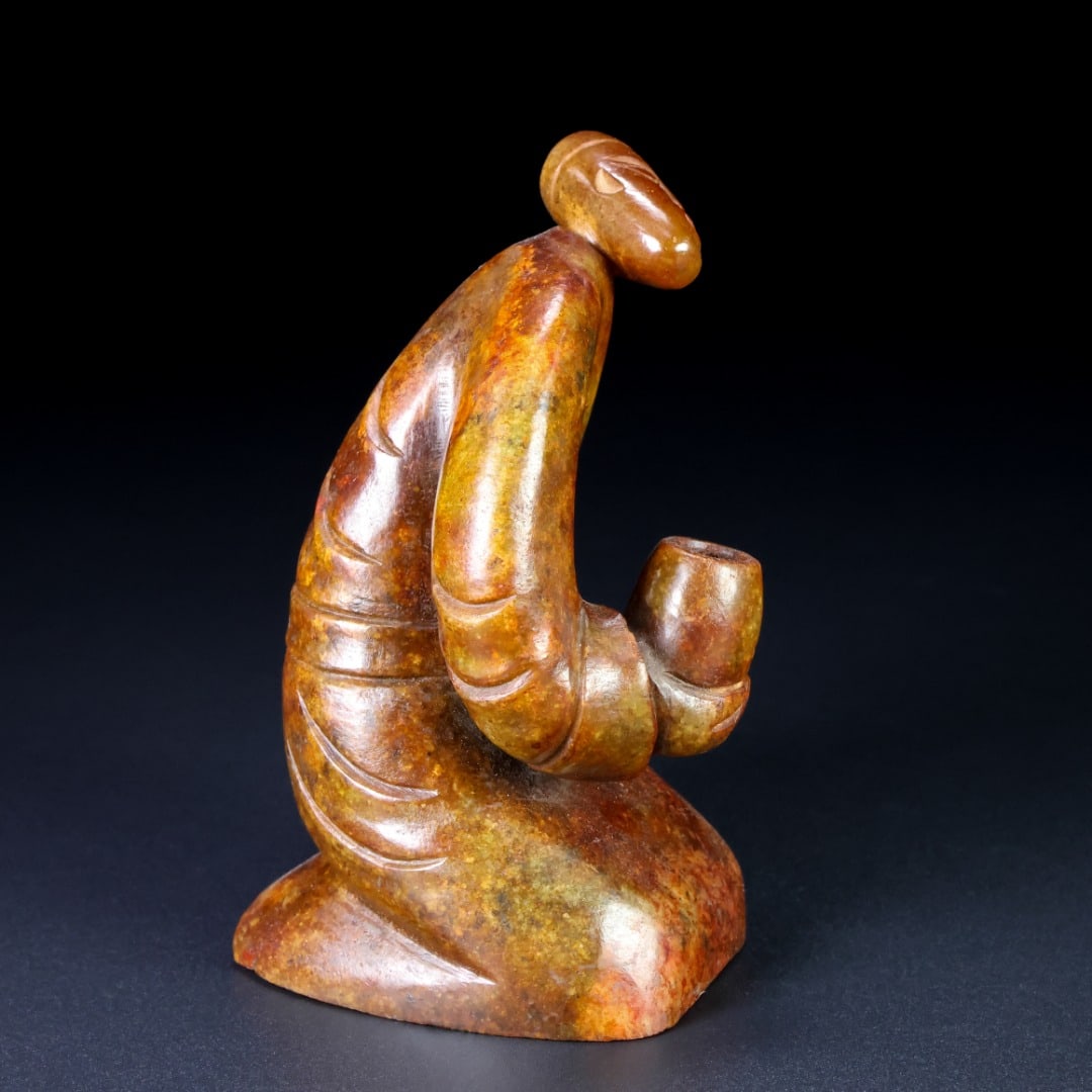 An Exquisite White Jade Figure Ornament - 6