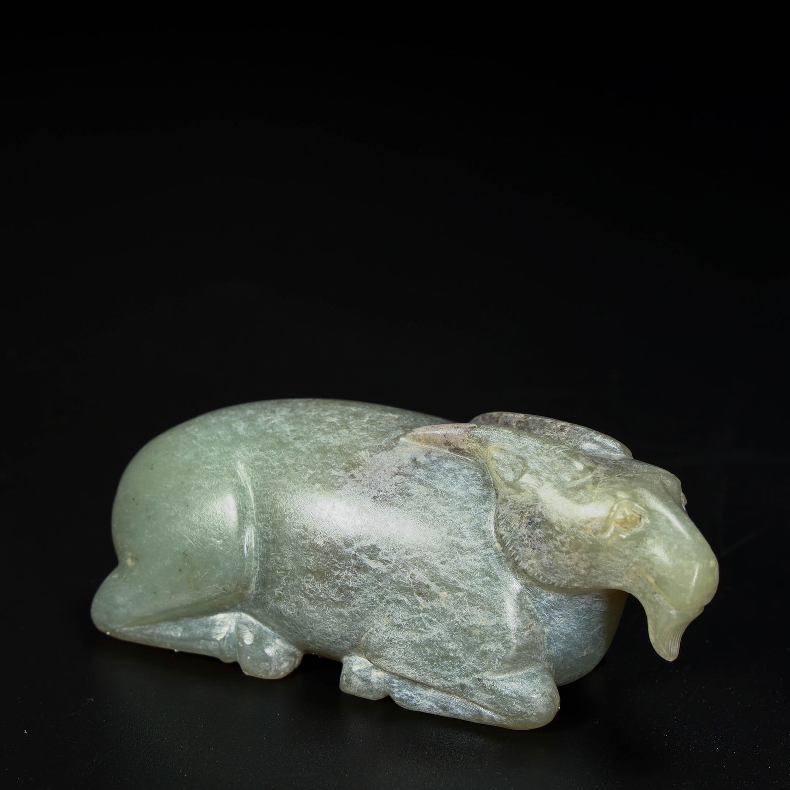 A beautiful jade sheep paperweight - 9