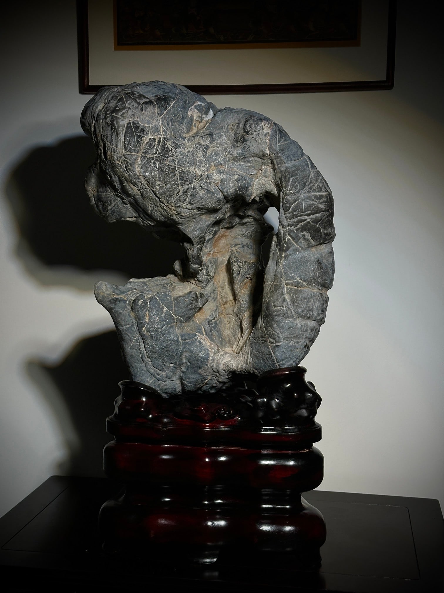 A beautiful Lingbi stone artistic conception old pit stone - 4